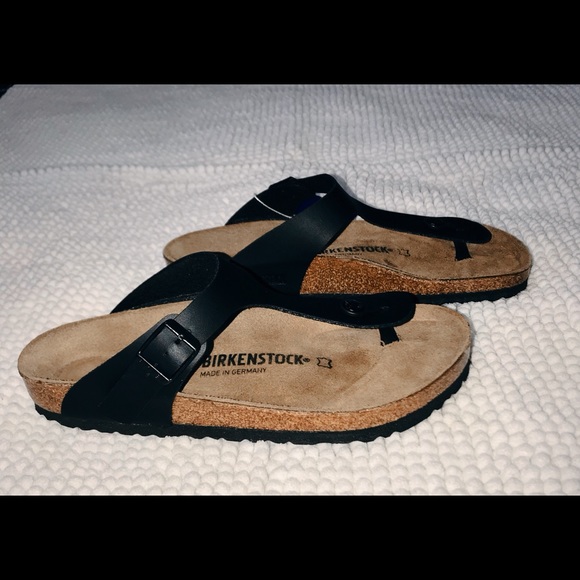 Birkenstock Gizeh Thong Sandals Black - Picture 3 of 5